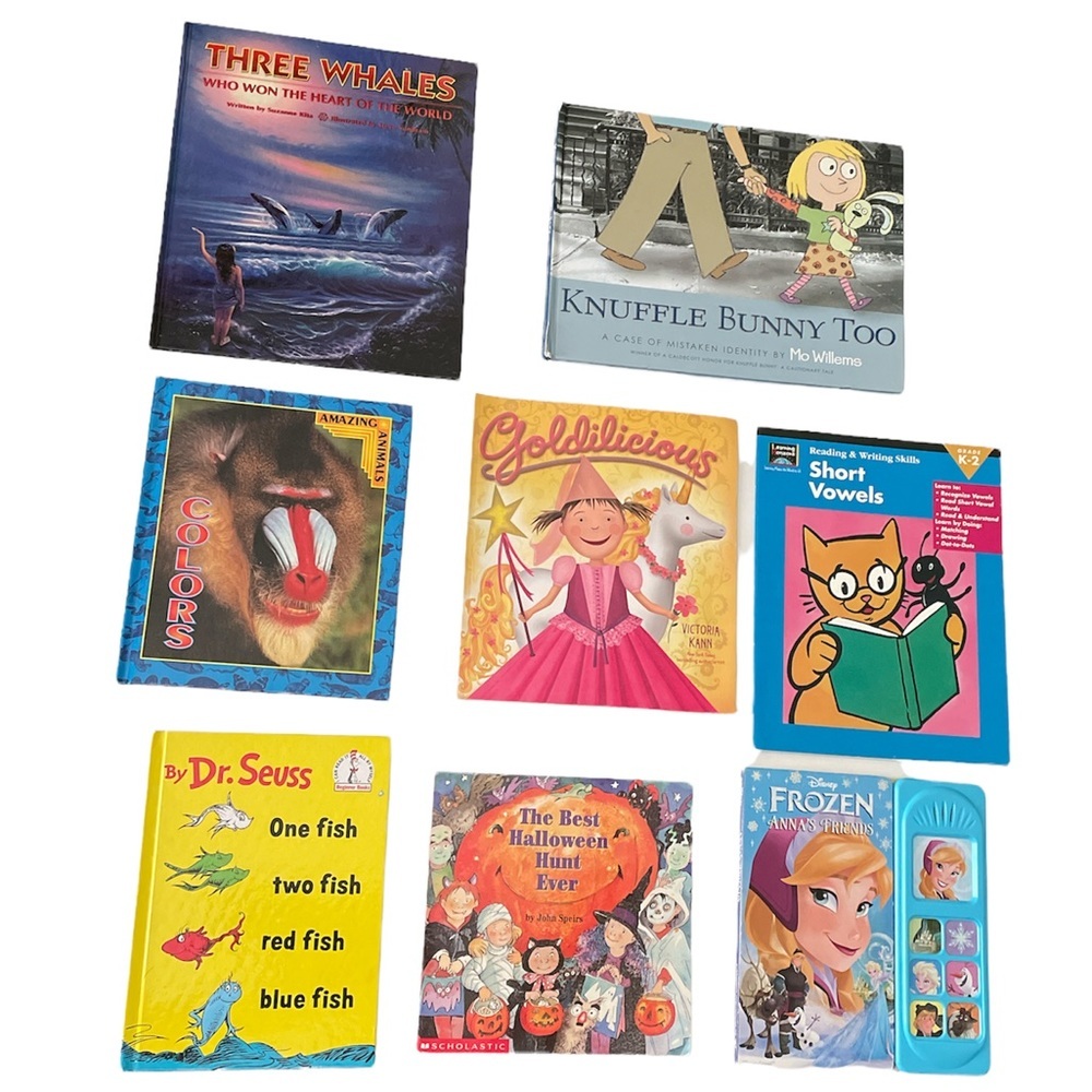 Set of 8 Children Story And Learning Books